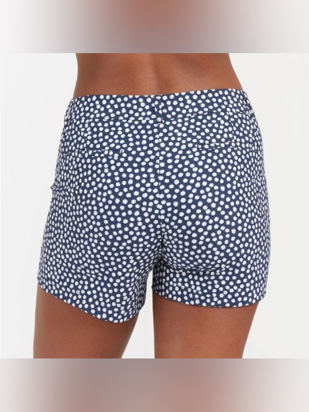 SPANX Sunshine Shorts 6” Navy Painted Dot - Size Small - Picture 3 of 6